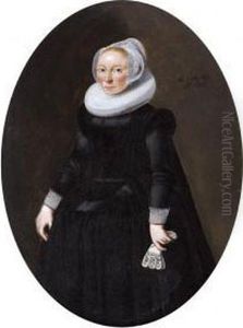 Portrait D'une Dame Agee De 45 Ans by Dirck Verhaert