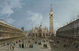 Piazza San Marco, Venice by Bernardo Bellotto