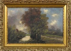 Romantische Landschaft by Hugo Van Schaik