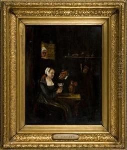 Interior by Godfried Schalcken