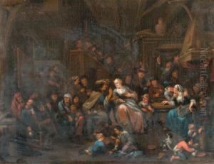 A Tavern Scene by Bernardus Van Schendel