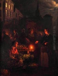 Market Stall By Candlelight