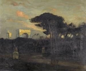 Forum Romanum Im Abendrot