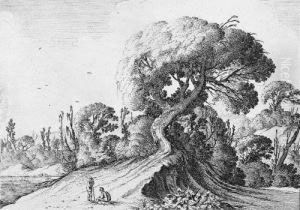 Landschaft Mit Zwei Rasten by Gillis Van Scheyndel