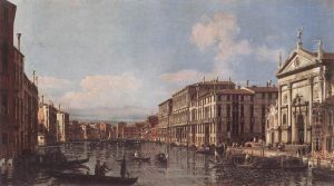 View of the Grand Canal at San Stae by Bernardo Bellotto