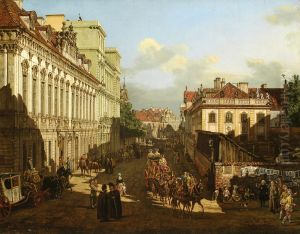 Miodowa Street in Warsaw by Bernardo Bellotto