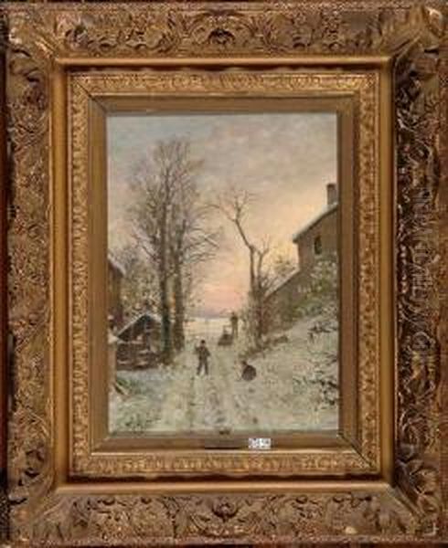 Jeux D'enfants Dans La Neige - view 1