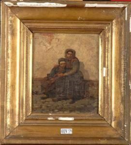 Mere Et Enfant by Henri van Seben