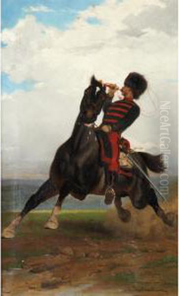 Hussar On Horseback - view 1