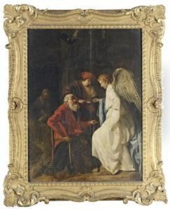 Tobias And The Angel Curing Tobit Of Blindness