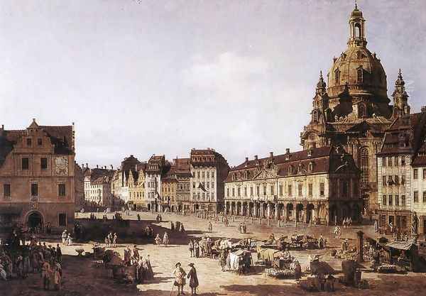 New Market Square in Dresden 1750 - view 1