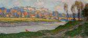 Pont Sur Loire by Louis Willem Van Soest