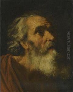 Study For The Head Of A Male Saint, Probably Saint Peter