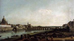 Dresden from the Right Bank of the Elbe, above the Augustusbrücke 1747