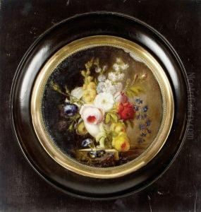 Nature Morte Au Vase De Fleurs Sur Un Entablement by Cornelis van Spaendonck