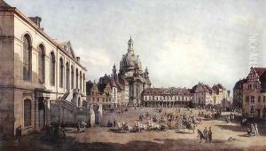 New Market Square in Dresden from the Jüdenhof 1749-51