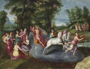An Allegory Of The Month Of May by Adriaan van Stalbemt