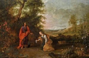 Noli Me Tangere - Waldlandschaft Mit Christus Als Gartner Und Maria Magdalena