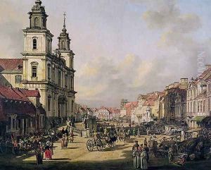 View of Krakowskie Przedmiescie from Ulica Nowy Swiat, Warsaw, 1778