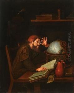 An Astronomer In His Study by An Adriansz Van Staveren