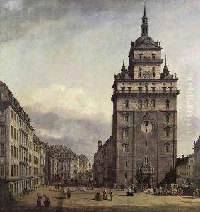 The Kreuzkirche in Dresden 1747-56 by Bernardo Bellotto