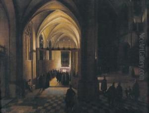 Interno Di Chiesa by Hendrik Van Steenwyck I