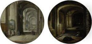 A Church Interior; And 'the Vaults' by Hendrick van, the Younger Steenwyck