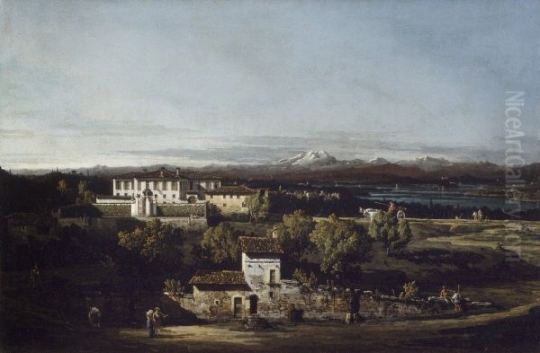 View of the Villa Cagnola at Gazzada near Varese 1744 - view 1