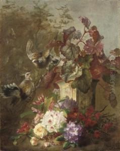 Flowers In An Oriental Vase by Alida Elisabeth Van Stolk