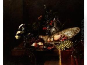 Fruchtestilleben Mit Prunkgefassen by Juriaen van Streeck