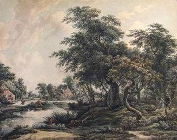 Wooded River Landscape - view 1
