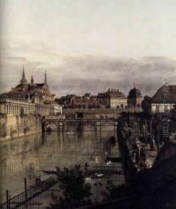 The Moat of the Zwinger in Dresden (detail) 1749-53