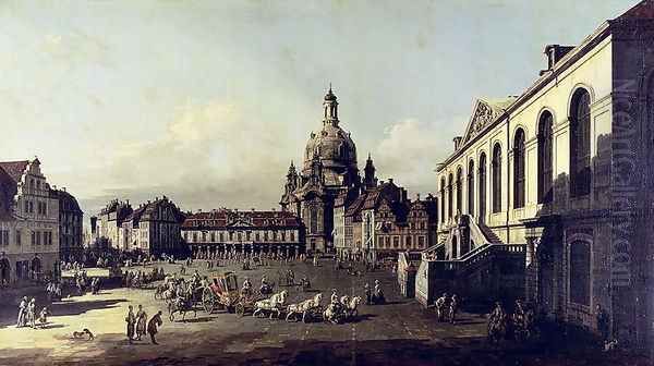 The Neuer Marktplatz in Dresden, 1747 - view 1
