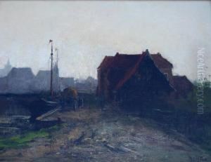 View Of The Koppelpoort At Amersfoort by Hendrik Otto Van Thol