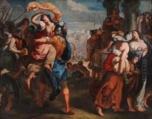 Ratto Delle Sabine by Theodor Van Thulden