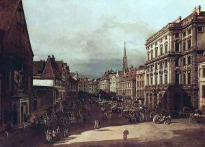 View from Vienna, flour market of Southwest northeast view