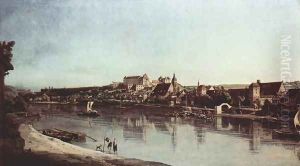 View from Pirna, Pirna of Kopitz, with Fortress Sonnenstein