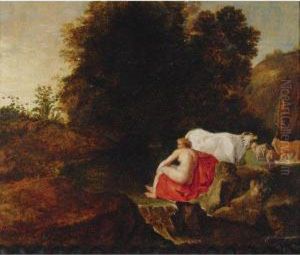 Europa And The Bull by Moyses or Moses Matheusz. van Uyttenbroeck