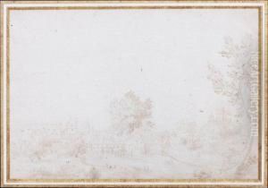 Village Pres D'une Riviere by Frederik van Valkenborch