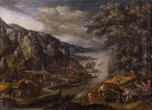 Scene Di Vita Quotidiana In Unvillaggio Costiero