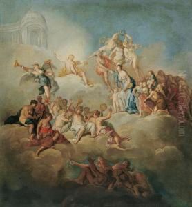 Allegorie Der Malerei. by Jacob Souppen Van Van Schuppen