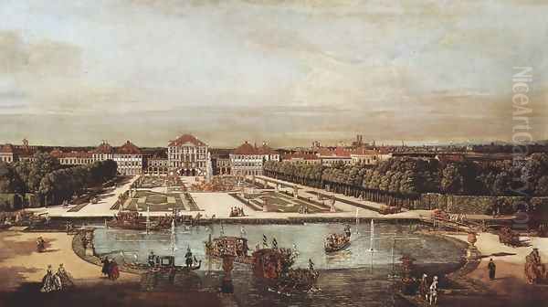 View from Munich, Schloss Nymphenburg, from the west - view 1