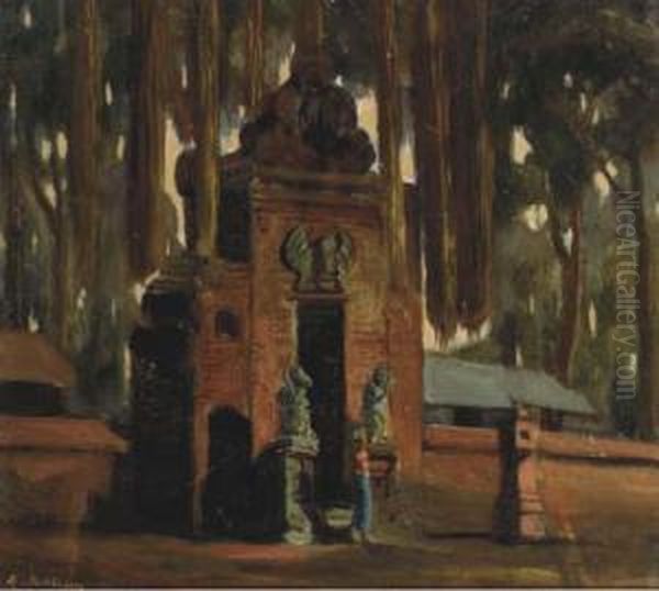 Ehret Die Frauen - Woman At A Temple Gate - view 1