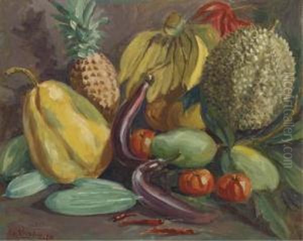 A Still Life With Tropical Fruits - view 1