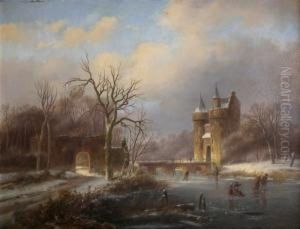 Winterlandschap - Paysage Hivernal.