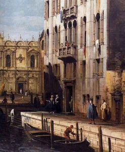 Rio dei Mendicanti with the Scuola di San Marco (detail)