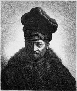 Brustbild Eines Orientalen Mit Hoher Mutze by Jan Georg van Vliet