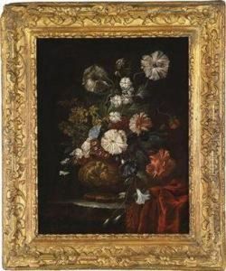 Floral Still Life by Karel Van Vogelaer, Carlo Dei Fiori