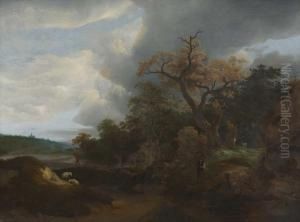 Waldlandschaft by Roelof van Vries