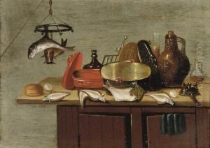 Fish, An Earthenware Vessel by Gerrit Van Vucht